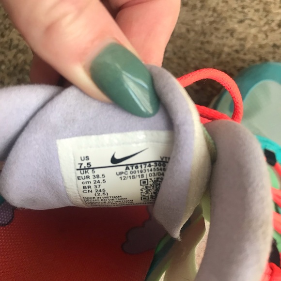 Nike Psychedelic React - EUC Size 7.5 🔥 - Picture 6 of 6